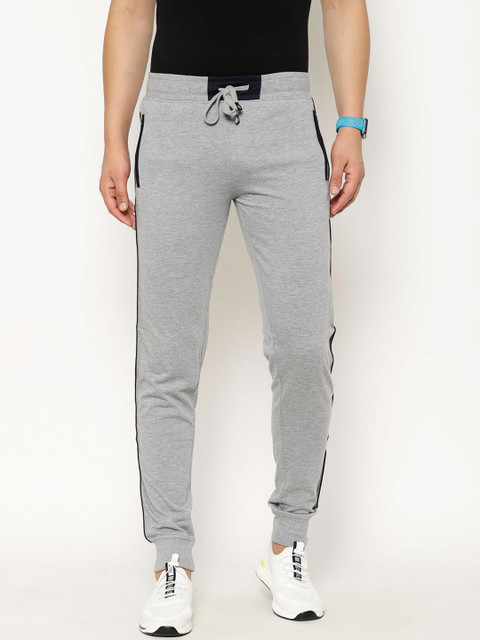 

SAPPER Men Grey Melange Solid Slim-Fit Gym Joggers