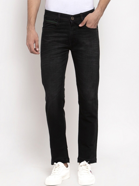 

Rodamo Men Black Slim Fit Mid-Rise Clean Look Stretchable Jeans