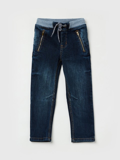 

max Boys Blue Regular Fit Mid-Rise Clean Look Jeans