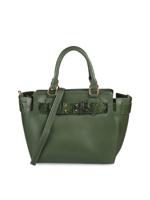 

Metro Green Solid Handheld Bag