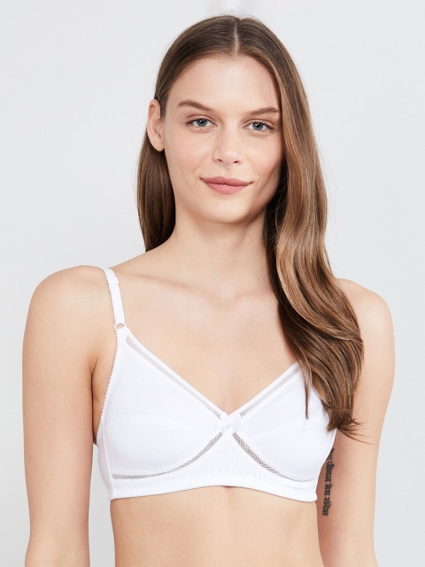 max White Solid Non-Wired Lightly Padded T-shirt Bra SU20SCB05WHITE