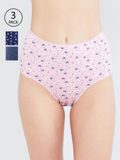 

max Women Pack Of 3 Basic Briefs SU20FLB02, Navy blue