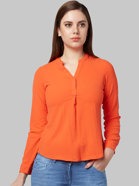 

Park Avenue Woman Orange Solid Top