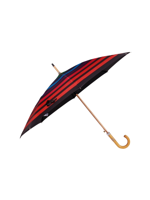 

Johns Unisex Red & Blue Striped 610 Woodking Semi-Automatic Umbrella