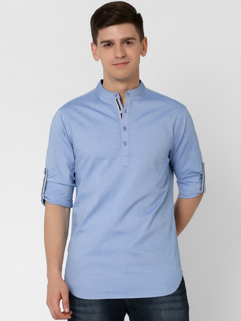 

MARCA Disati Men Blue Slim Fit Solid Casual Shirt