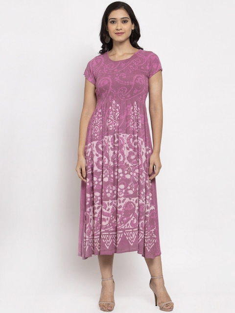 

RAISIN Women Pink Printed A-Line Dress