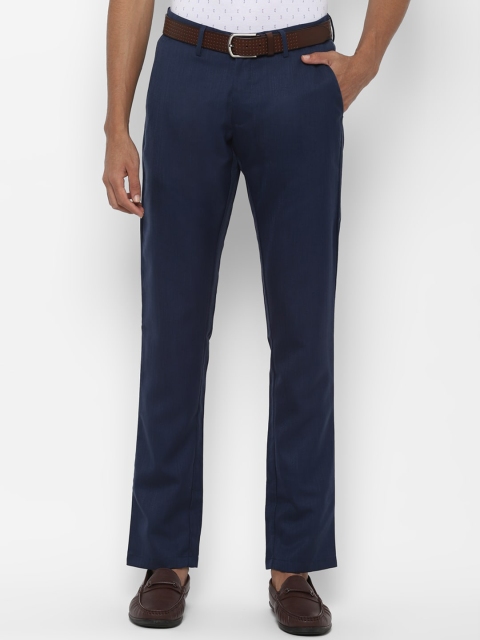 

Allen Solly Men Navy Blue Slim Fit Solid Regular Trousers