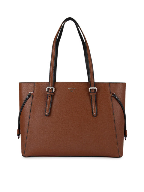 

Da Milano Brown Textured Leather Shoulder Bag