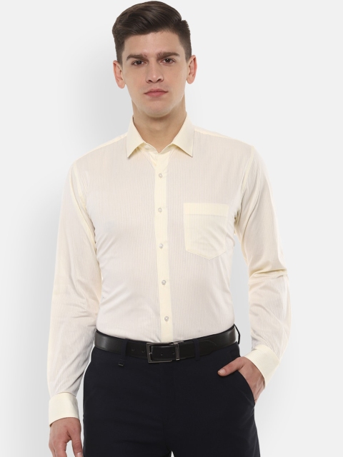 

Van Heusen Men Yellow Slim Fit Solid Formal Shirt