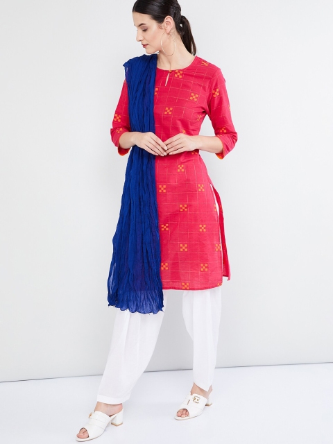 

max Blue Solid Dupatta