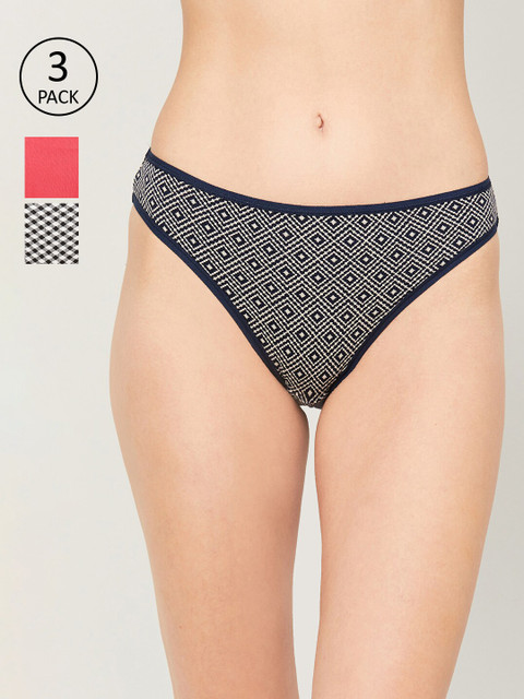 

Ginger by Lifestyle Women Pack of 3 Assorted Hipster Briefs 8907362599482