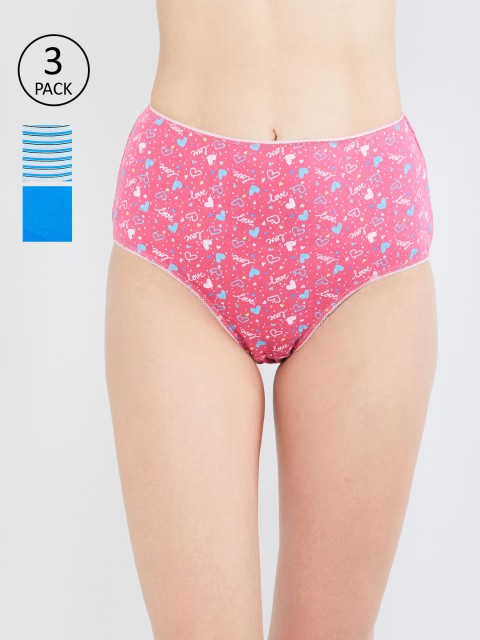 

max Women Pack Of 3 Basic Briefs SU20FLB03, Blue