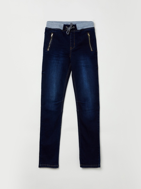 

max Boys Blue Regular Fit Mid-Rise Clean Look Jeans