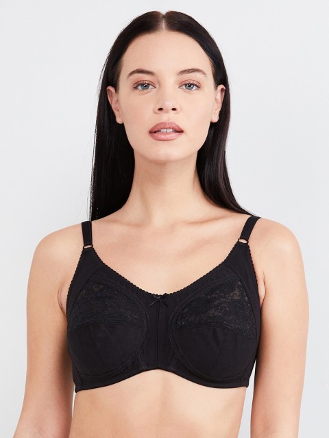 

max Black Lace Non-Wired Non Padded Everyday Bra SP20SCB09BLACK-BLACK