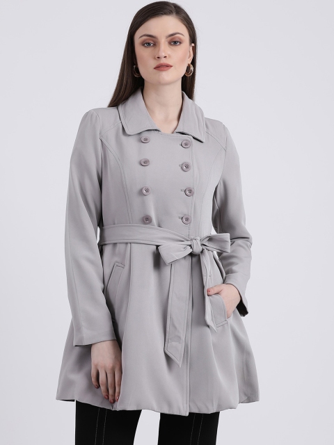 

Zink London Women Grey Solid Tailored Jacket
