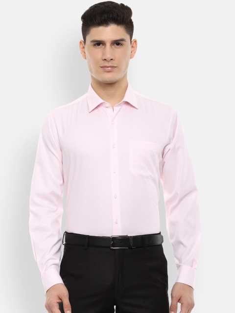 

Van Heusen Men Pink Slim Fit Solid Formal Shirt