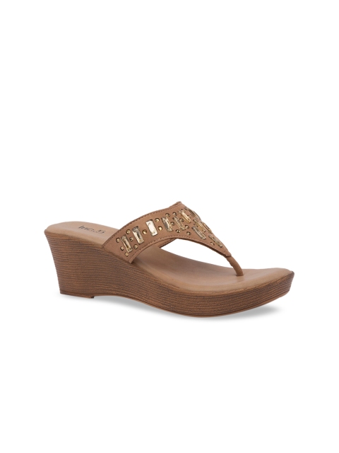 

Inc 5 Women Beige Embellished Heels