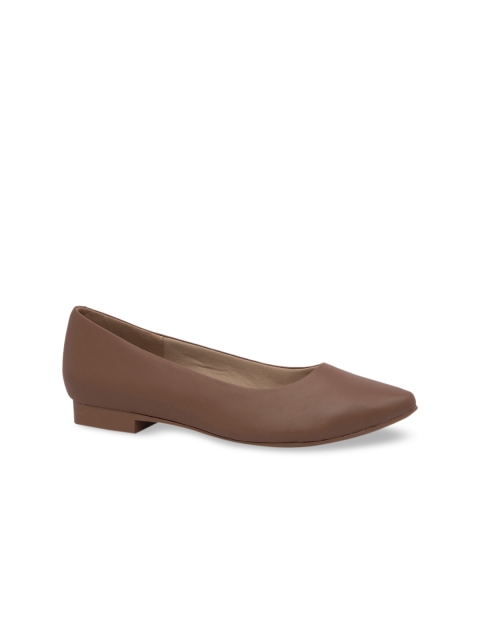 Inc 5 Women Brown Solid Pumps