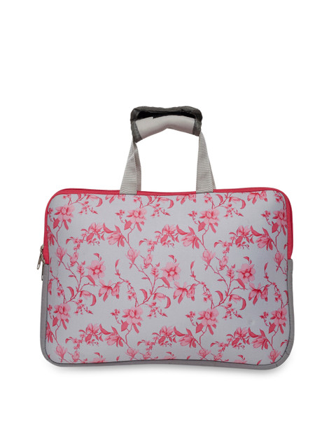

Globus Women Grey & Pink Printed Laptop Bag