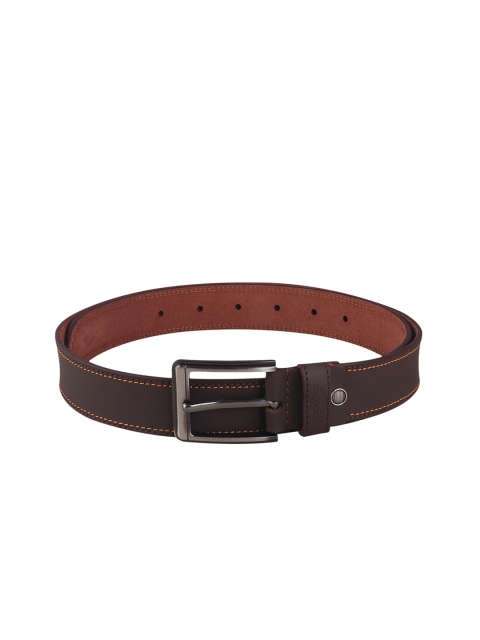 

Metronaut Men Brown Solid Leather Belt