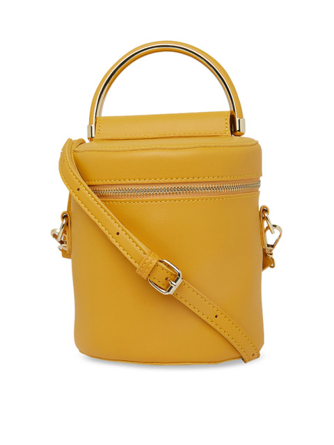 

Globus Yellow Solid Sling Bag
