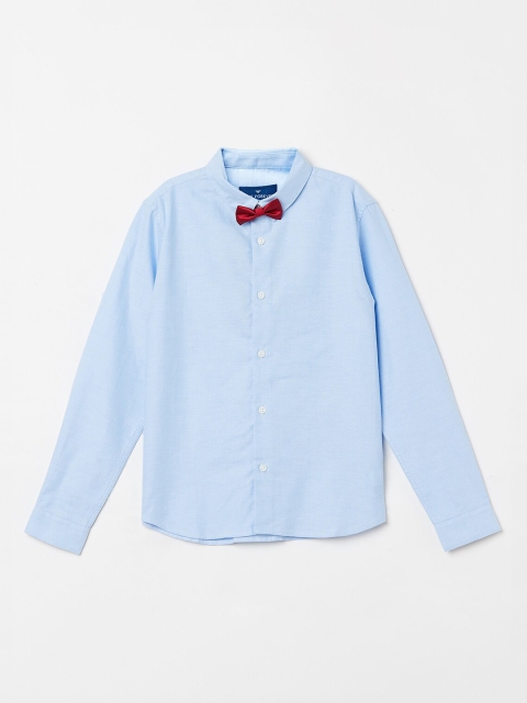 

Fame Forever by Lifestyle Boys Blue Slim Fit Solid Casual Shirt