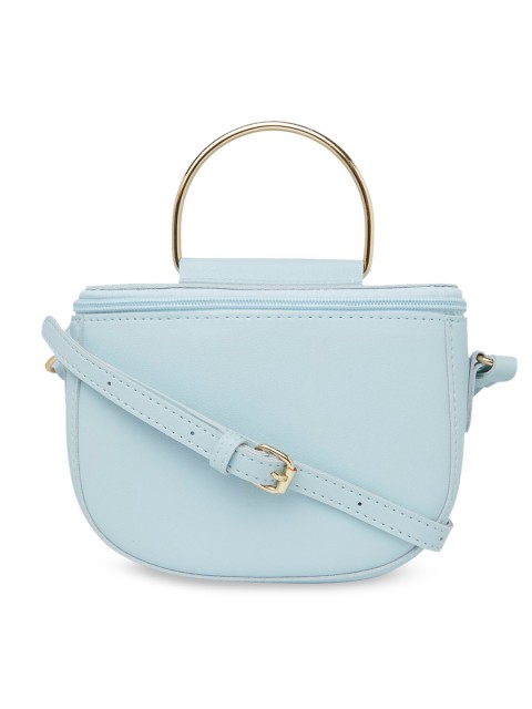 

Globus Turquoise Blue Solid Sling Bag