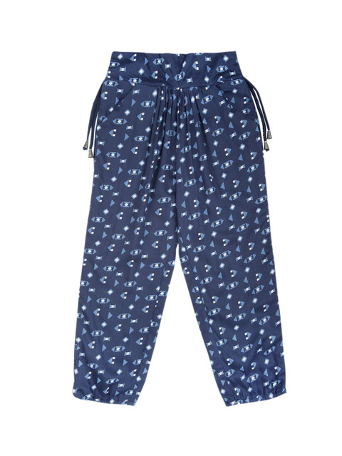 

Cherokee Girls Navy Blue Regular Fit Printed Joggers