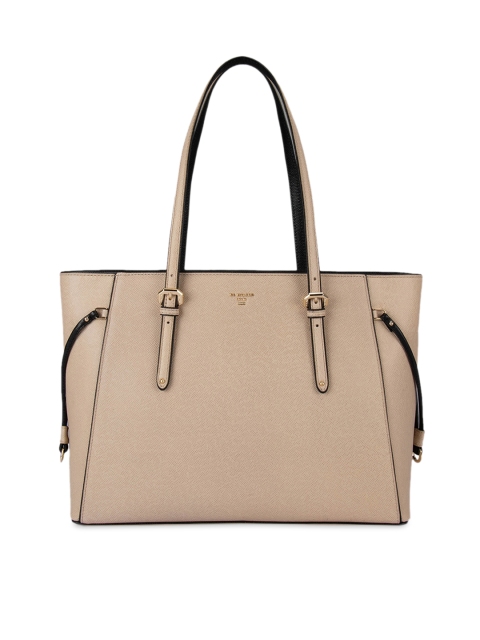 

Da Milano Beige Textured Shoulder Bag