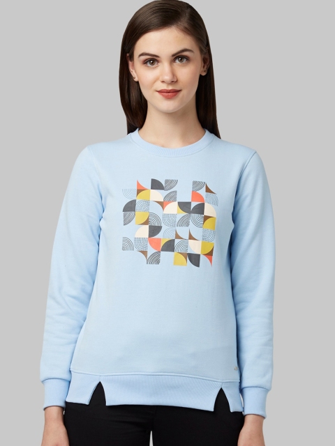 

Park Avenue Woman Women Blue Printed Sweatshirt