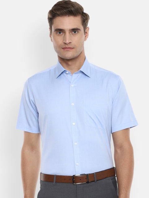 

Van Heusen Men Blue Regular Fit Solid Formal Shirt
