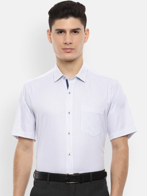 

Van Heusen Men White Regular Fit Striped Formal Shirt