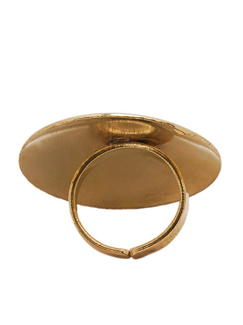 

Shoshaa Women Gold-Plated Handcrafted Finger Ring