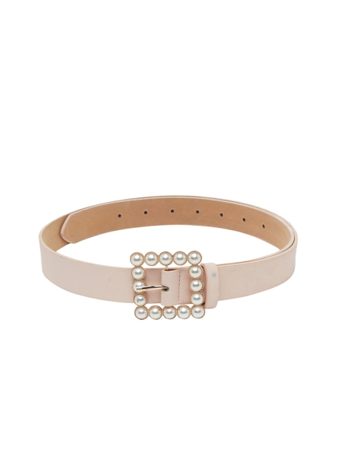 

Globus Women Nude-Coloured Embellished Wide Belt
