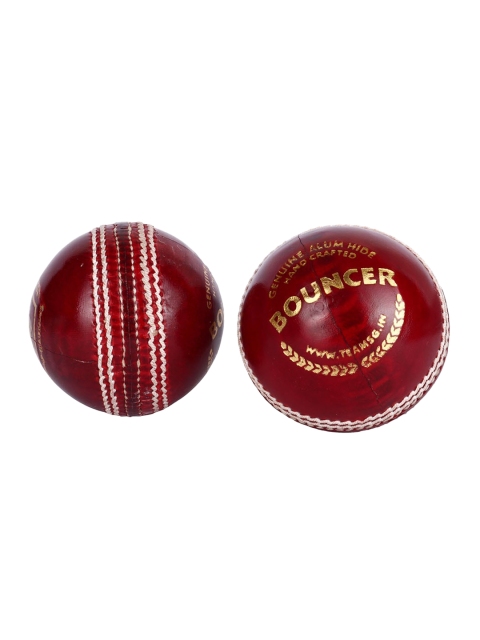 

SG Men Set Of 2 Red Bouncer Leather Cricket Balls