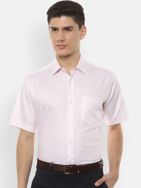 

Van Heusen Men White Regular Fit Striped Formal Shirt