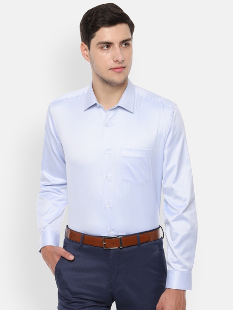 

Van Heusen Men Blue Regular Fit Self Design Formal Shirt