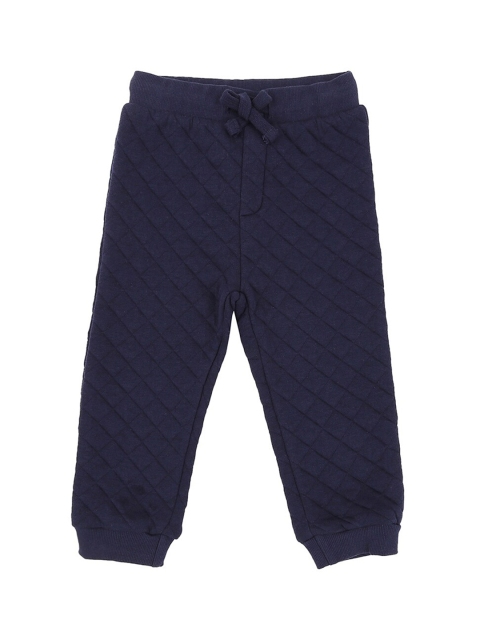

Pantaloons Baby Boys Navy Blue Textured Track Pants