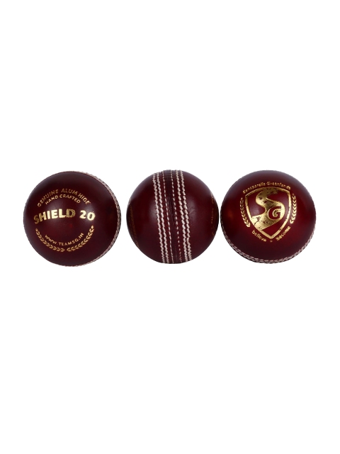 

Men SG shield 20 red color cricket leather ball