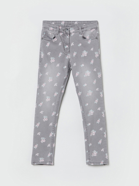 

max Girls Grey Regular Fit Mid-Rise Clean Look Jeans