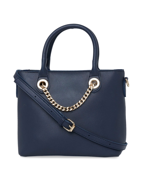 

Globus Navy Blue Solid Handheld Bag
