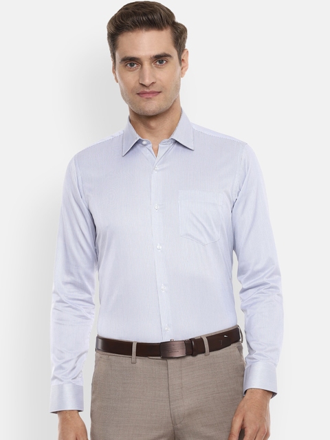 

Van Heusen Men Blue Slim Fit Striped Formal Shirt