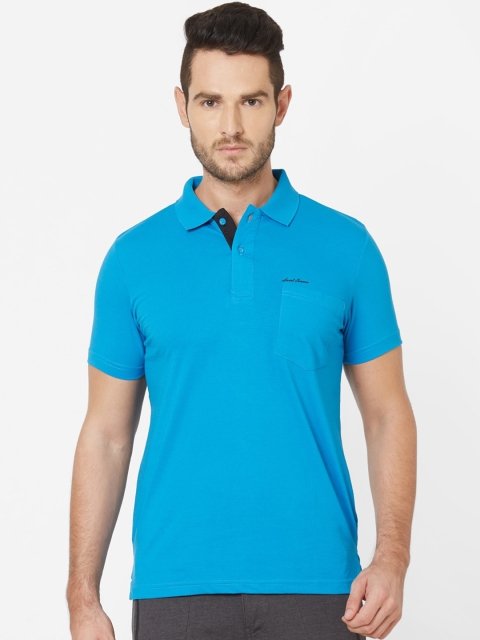 

Sweet Dreams Men Blue Solid Polo Collar T-shirt