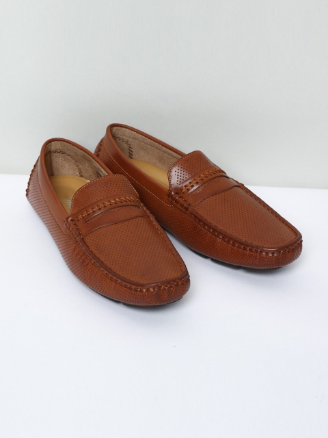 

max Men Tan Brown Penny Loafers
