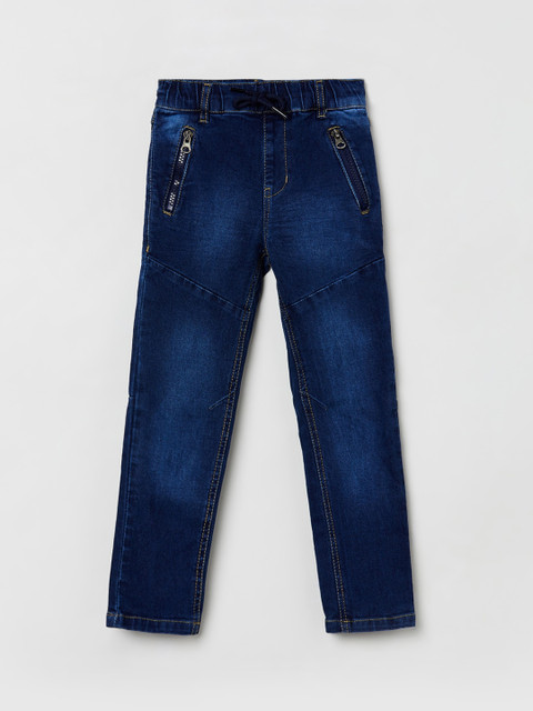 

max Boys Blue Slim Fit Mid-Rise Clean Look Jeans
