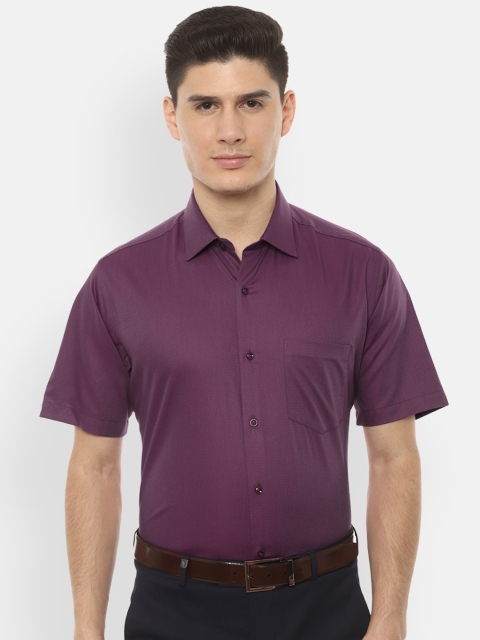 

Van Heusen Men Purple Regular Fit Solid Formal Shirt
