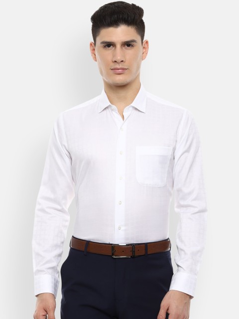 

Van Heusen Men White Slim Fit Solid Formal Shirt