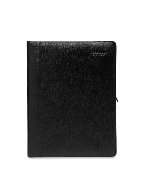 

Teakwood Leathers Black Solid Leather File Folder