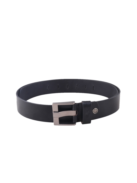 

Metronaut Men Black Solid Genuine Leather Belt