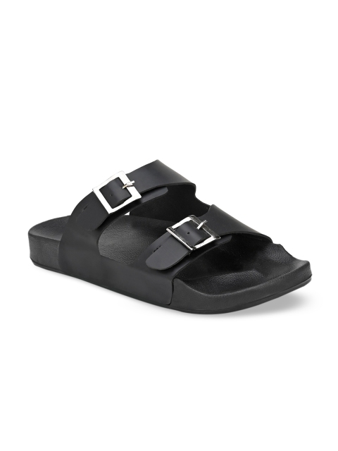 

AfroJack Men Black Comfort Sandals